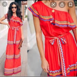 Vici Waves Upon the Shore Maxi Dress